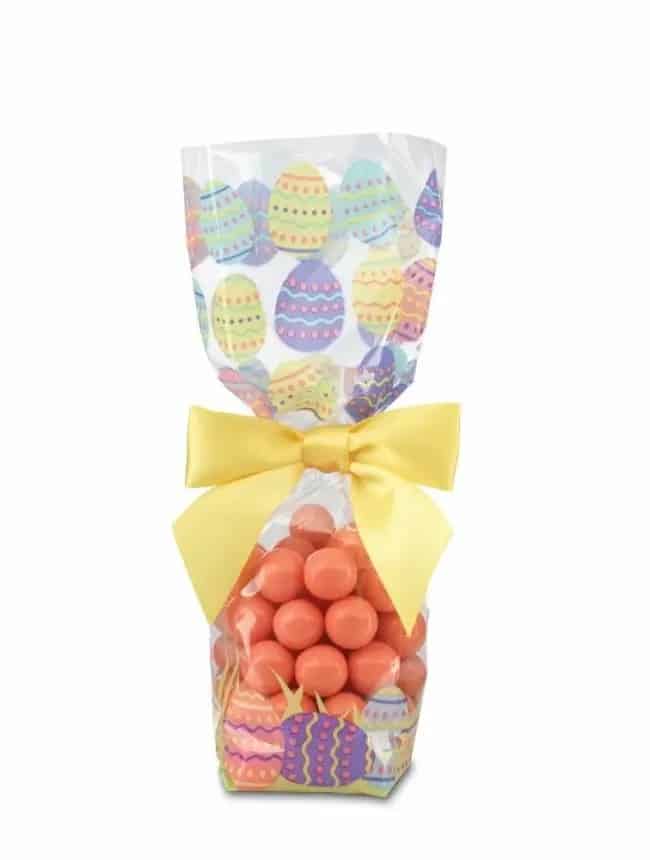 Clear OPP film bag with a crossed bottom